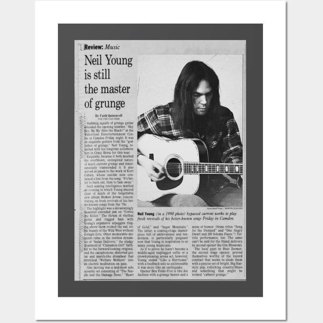 Neil Young Newspaper #1 Wall Art by Oldies Goodies!